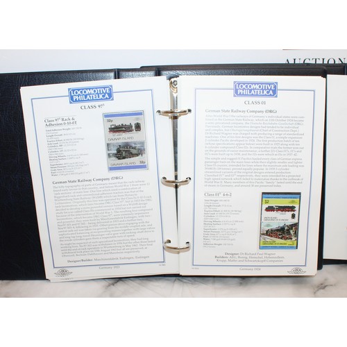 231 - 2 x Stamp Albums, Locomotive PHILATELICA Leader Of The World