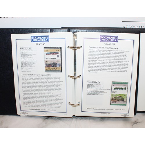 231 - 2 x Stamp Albums, Locomotive PHILATELICA Leader Of The World