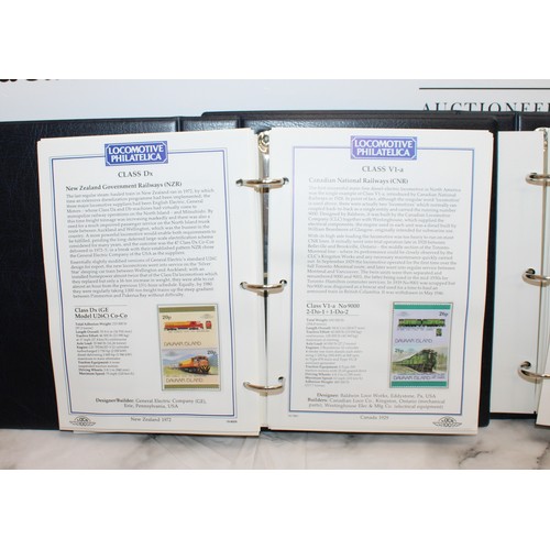 231 - 2 x Stamp Albums, Locomotive PHILATELICA Leader Of The World