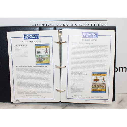 231 - 2 x Stamp Albums, Locomotive PHILATELICA Leader Of The World