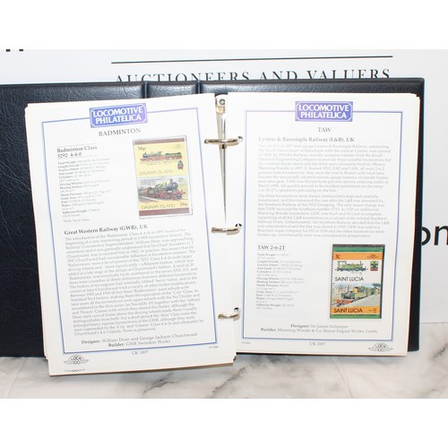231 - 2 x Stamp Albums, Locomotive PHILATELICA Leader Of The World