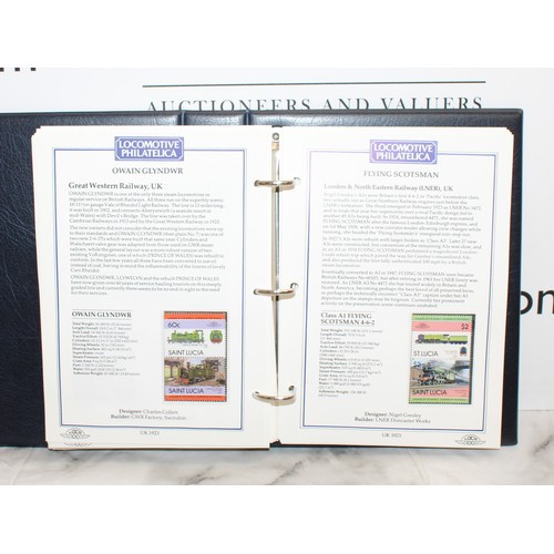 231 - 2 x Stamp Albums, Locomotive PHILATELICA Leader Of The World
