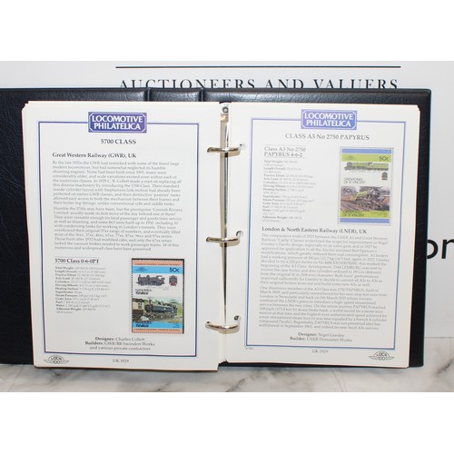231 - 2 x Stamp Albums, Locomotive PHILATELICA Leader Of The World