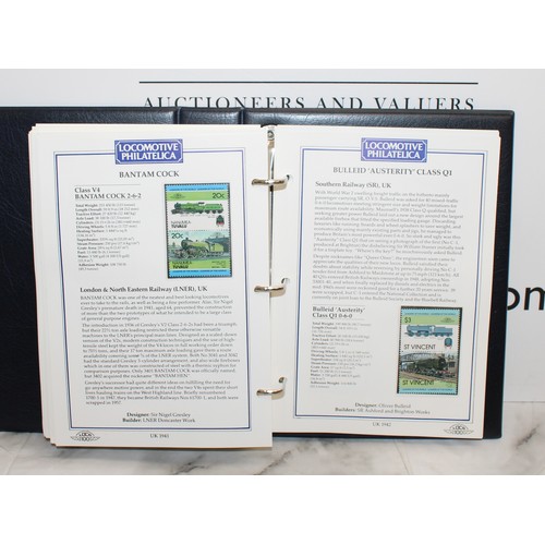 231 - 2 x Stamp Albums, Locomotive PHILATELICA Leader Of The World