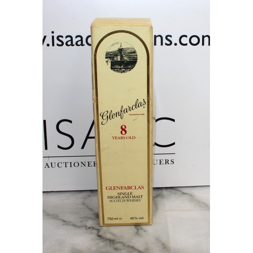 318 - Boxed Glenfarclas 8 Years Old Single Malt Whisky, 750ml, 40%  -1980's
COLLECTION ONLY ID ON COLLECTI... 