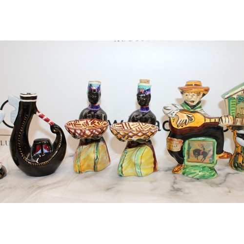 257 - 15 x Collectable Vintage Empty Drioli Miniature Liqueur Bottles Made In Italy As Shown Tallest: 13cm... 