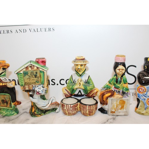 257 - 15 x Collectable Vintage Empty Drioli Miniature Liqueur Bottles Made In Italy As Shown Tallest: 13cm... 