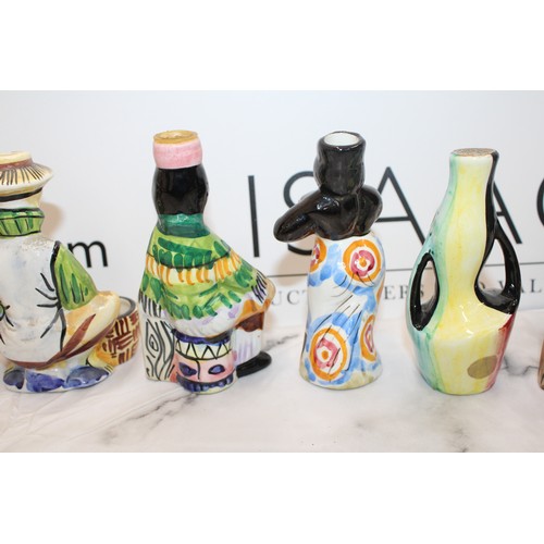 257 - 15 x Collectable Vintage Empty Drioli Miniature Liqueur Bottles Made In Italy As Shown Tallest: 13cm... 