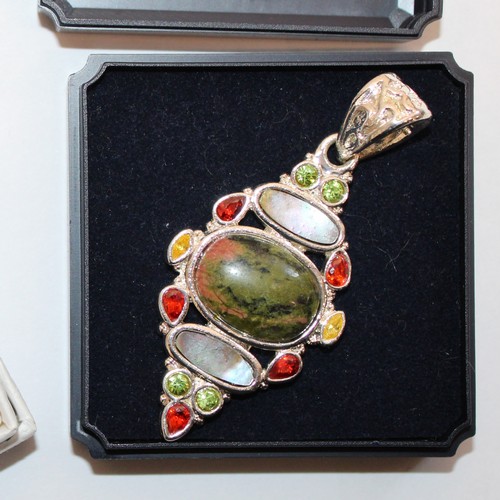 925 Silver Decorative Pendant And A 925 Necklace With A Abalone Shell ...
