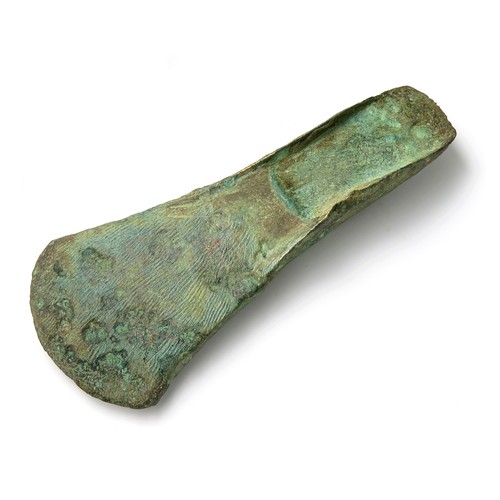 2 - Mid Bronze age palstave axehead with engraved linear decoration c. 1400 BC - 1250 BC . 127mm x 52mm ... 