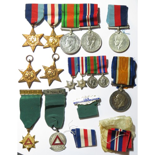 134 - British medal collection including a silver WWI British War Medal issued to 5150 PTE. G. H. RAYWORTH... 