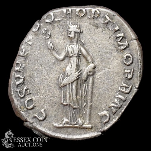 162 - Trajan Silver Denarius, Rome, AD 109. Silver, 3.18 g, 20.10 mm. Laureate bust right, IMP TRAIN AVG G... 