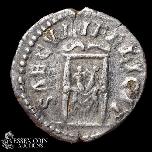 166 - Faustina Silver Denarius, 154-157 AD. Silver, 2.81 grams, 18.10 mm. Obv: draped bust right wearing s... 