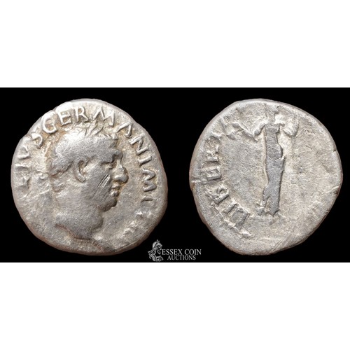 167 - Vitellius Silver Denarius 2.54 grams, 18.20 mm. Obv:  Laureate head right, +A VITELLIVS GERM IMP AVG... 