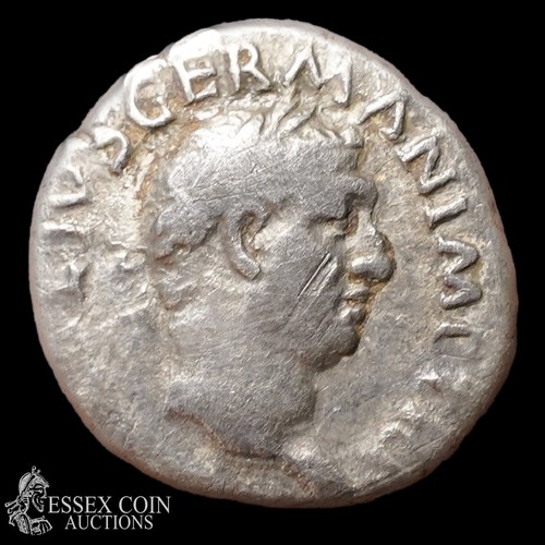 167 - Vitellius Silver Denarius 2.54 grams, 18.20 mm. Obv:  Laureate head right, +A VITELLIVS GERM IMP AVG... 