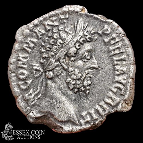 169 - Commodus Silver Denarius, 177 - 192 A.D. Silver, 2.76 grams, 18.50 mm. Obv: laureate head right, +M ... 