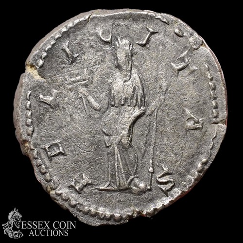 173 - Julia Domna Silver Denarius. Silver, 2.11 grams, 19.50 mm. Obv: draped bust right, + IVLIA AVGVSTA. ... 