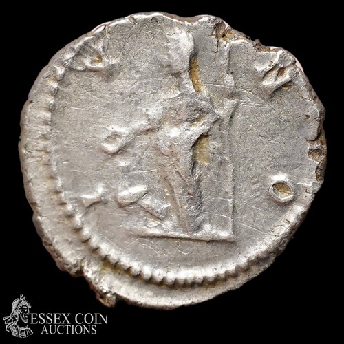 174 - Julia Domna Silver Denarius. Silver, 2.04 grams, 19.00 mm. Obv: Draped bust of Julia Domna right, + ... 