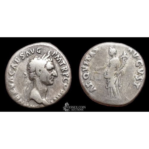 175 - Nerva Silver Denarius. Silver, 3.36 grams, 17.20 mm. Obv: laureate head of Nerva facing right, +IMP ... 