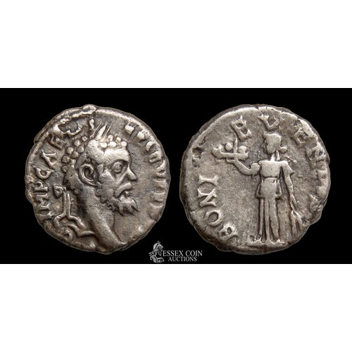 179 - Pescennius Niger Denarius, 193-194. Silver, 3.04 grams. 16.52 mm. Obv: Laureate head right, +IMP CAE... 