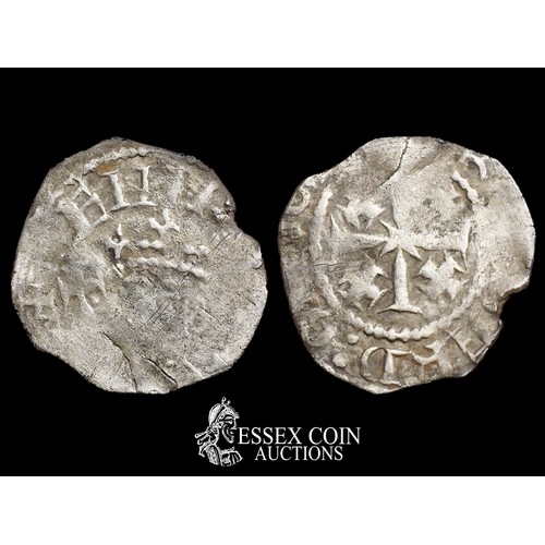 195 - Henry II 'Tealby' Penny, Cross and Crosslet, 1158-80. Silver, 1.08 grams, 19.20 mm. Obv: crowned fro... 