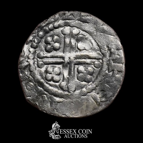 199 - Richard I Penny, 1189-99. Silver, 0.92 grams, 16.10 mm. Obv: crowned front-facing bust holding scept... 