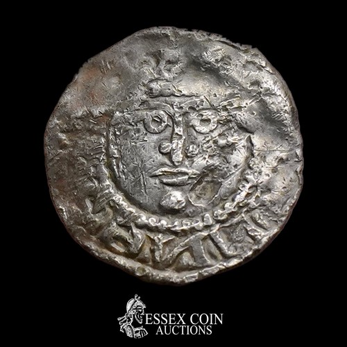 217 - Prince John Irish halfpenny, Seond Dominus coinage, 1185-1208. Silver, 0.71 grams, 14.40 mm. Obv:  f... 