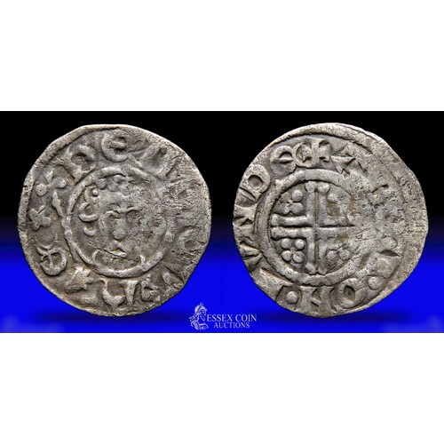 222 - Henry III penny, short cross. Silver, 19mm, 1.29g. Obv: crowned facing bust holding sceptre, +HENRIC... 