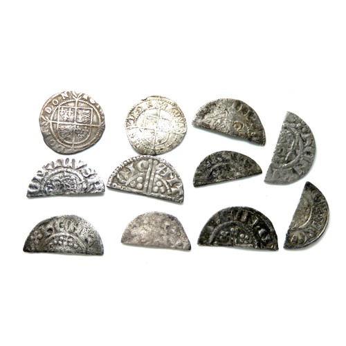 227 - Medieval and Tudor hammered silver coin group. A group of hammered silver coins including nine short... 