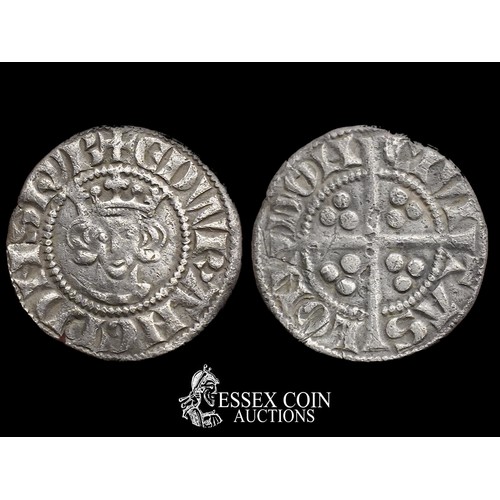 228 - Edward I Penny, new coinage, 1279-1307. Silver, 1.22 grams, 19.20 mm. Obv: crowned facing bust, +EDW... 