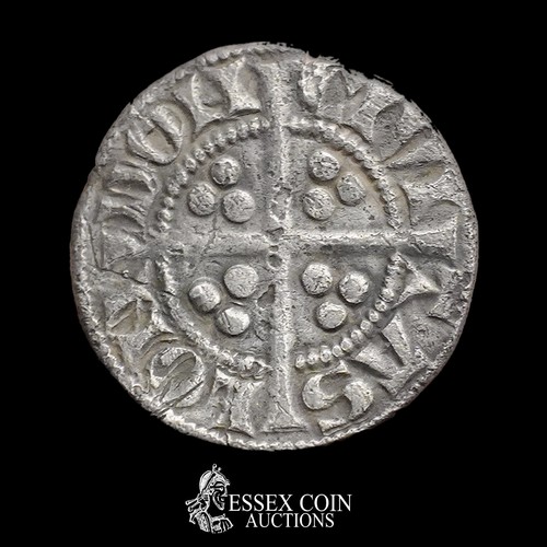 228 - Edward I Penny, new coinage, 1279-1307. Silver, 1.22 grams, 19.20 mm. Obv: crowned facing bust, +EDW... 