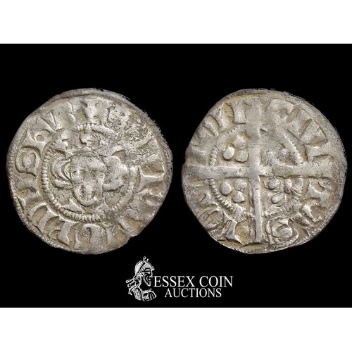 231 - Edward I Penny, new coinage 1272-1307. Silver, 1.24 grams, 20.10 mm. Obv: crowned facing king, EDW R... 