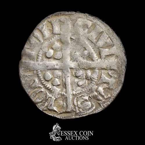 231 - Edward I Penny, new coinage 1272-1307. Silver, 1.24 grams, 20.10 mm. Obv: crowned facing king, EDW R... 