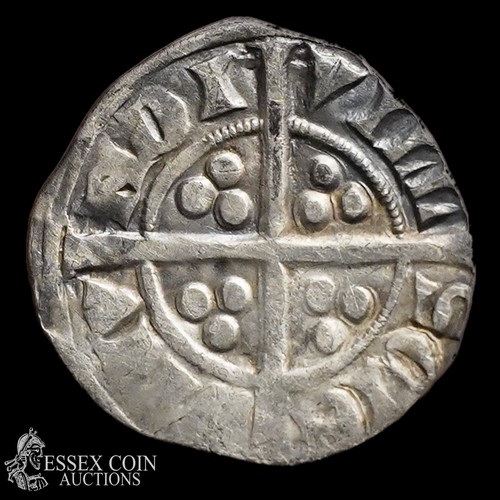 232 - Edward Penny, new coinage 1279-. Silver: 1.40 grams, 18.80 mm. Obv: crowned front-facing bust, +EDWA... 