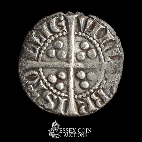 233 - Edward I, new coinage, 1279-1307. Silver, 1.27 grams, 18.40 mm. Obv: crowned facing bust, + EDW R AN... 