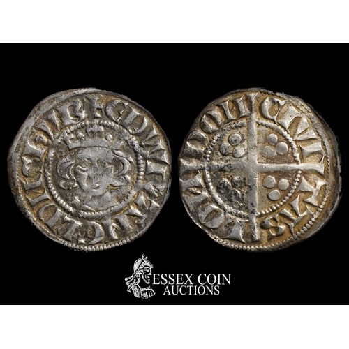 234 - Edward I, new coinage, 1279-1307. Silver, 1.42 grams, 19.70 mm. Obv: crowned facing bust, +EDWR ANGL... 