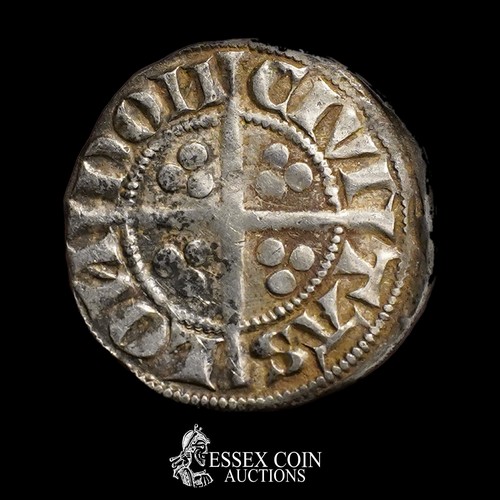 234 - Edward I, new coinage, 1279-1307. Silver, 1.42 grams, 19.70 mm. Obv: crowned facing bust, +EDWR ANGL... 