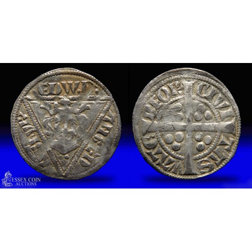 238 - Edward I Irish penny, second coinage (1279-1302). Silver, 20mm, 1.27g. Obv: crowned facing bust eclo... 