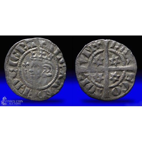 241 - Alexander III penny, second coinage (1280-6). Silver, 19mm, 1.29g. Obv: crowned left-facing bust hol... 