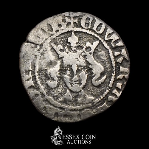 247 - Edward III Penny, transitional-treaty period, 1361. Silver, 0.98 grams, 17.40 mm. Obv: crowned front... 