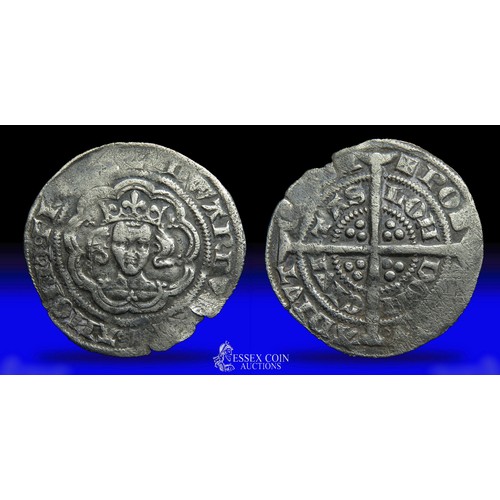 251 - Edward III halfgroat, pre-treaty coinage. Silver, 24mm, 2.15g. Obv: crowned facing bust, +EDWARDV RE... 