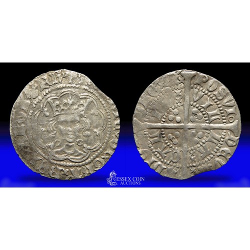 259 - Henry VI halfgroat, annulet issue (1422-30). Silver, 21mm, 1.97g. Obv: +HENRIC DI GRA REX ANGL Z FRA... 