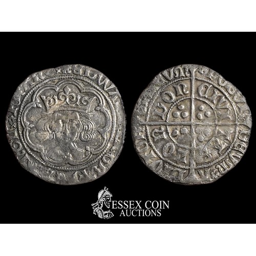 262 - Edward IV Silver Groat second reign, 1471-83. Silver, 2.82 grams, 15.20 mm. Obv: Crowned facing bust... 