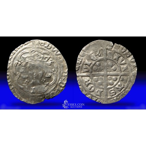 271 - Edward IV Groat, 1st reign, light coinage. Silver, 25mm, 3.03g. Obv: crowned facing bust, quarterfoi... 