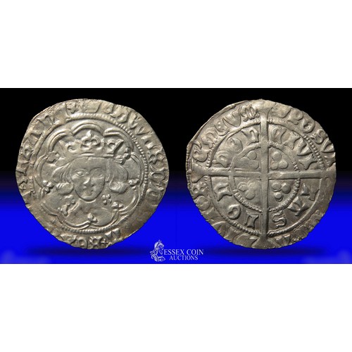 272 - Edward IV groat, 1st reign, light coinage. Silver, 26mm, 3.00g. Obv: crowned facing bust, quarterfoi... 