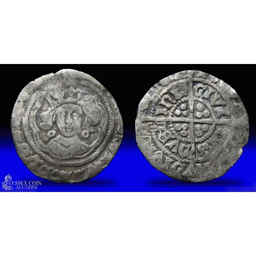 273 - Edward IV Irish Half groat, first 'Cross and Pellets' coinage, 1465. Silver, 18mm, 1.06g. Obv: crown... 