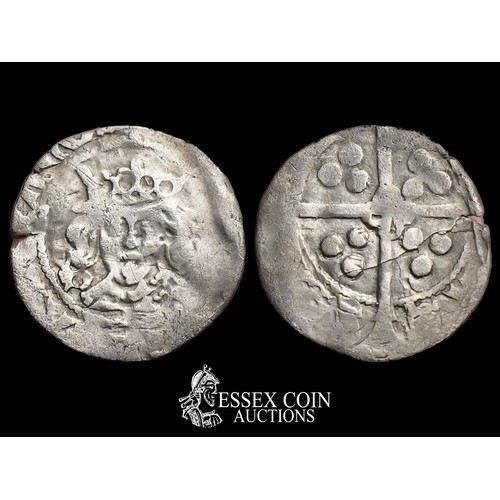 261 - Edward IV Silver Penny, second reign, 1471-83. Silver, 0.64 grams, 15.30 mm. Obv: crowned front-faci... 