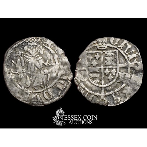 276 - Henry VII Sovereign Penny, 1485-1509. Silver, 0.54 grams, 15.40 mm. Obv:  enthroned facing, holding ... 