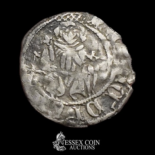 276 - Henry VII Sovereign Penny, 1485-1509. Silver, 0.54 grams, 15.40 mm. Obv:  enthroned facing, holding ... 