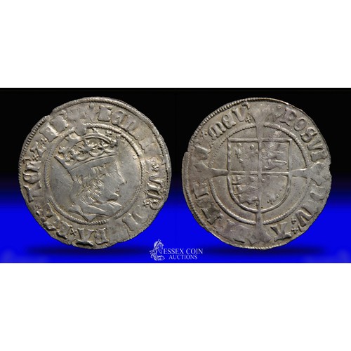 277 - Henry VII groat, profile issue. Silver, 27mm, 2.78g. Obv: crowned bust right, +HENRIC VII DI GRA REX... 